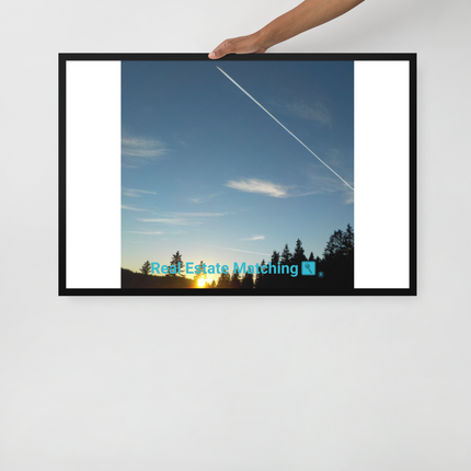 Attractive Sinari Framed poster with realestatematching with key Logo