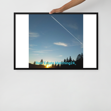 Attractive Sinari Framed poster with realestatematching24 without key Logo