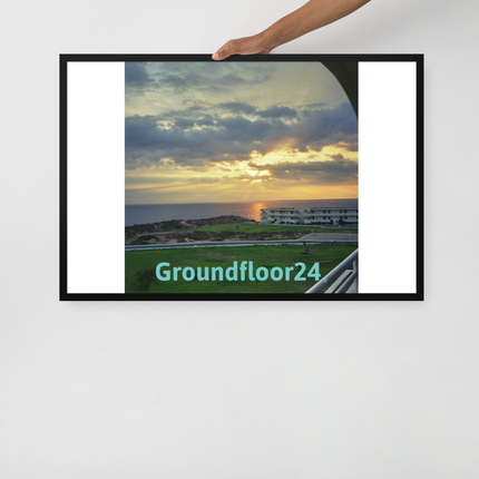 Natural View Framed poster with Groundfloor24 without House Logo