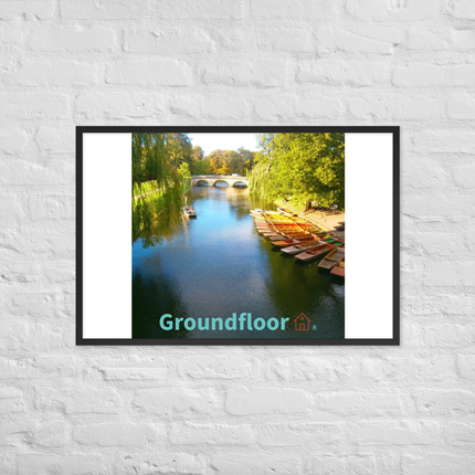 Beautiful Nature Framed poster with Groundfloor with House Logo
