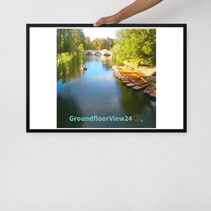 Beautiful Nature Framed poster with groundfloorview24 with House Logo