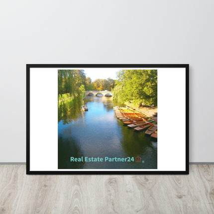 Beautiful Nature Framed poster with realestatepartner24 with house Logo