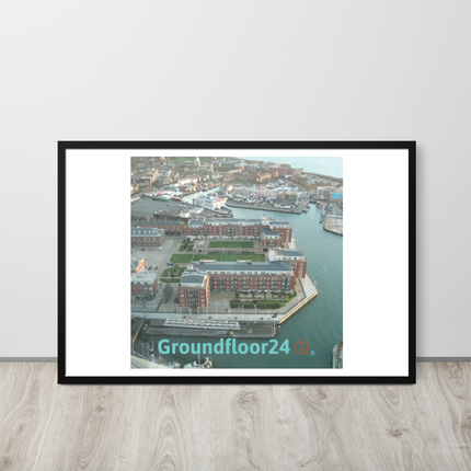 Nice City Framed poster with Groundfloor24 with House Logo