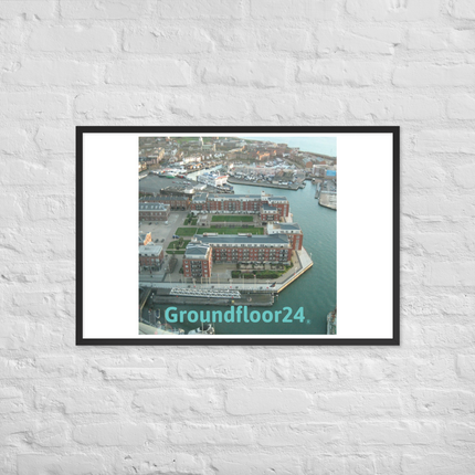 Nice City Framed poster with Groundfloor24 without House Logo