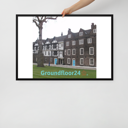 Beautiful Palace Framed poster with Groundfloor24 with House Logo
