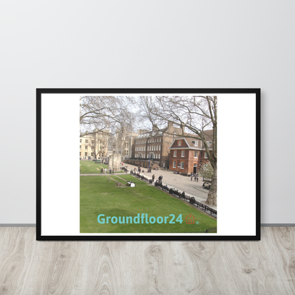 Beautiful Park Framed poster with Groundfloor24 with House Logo