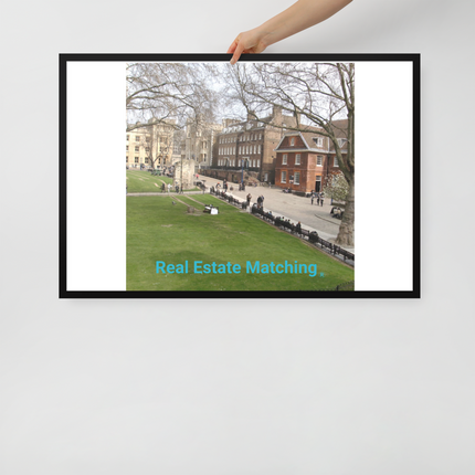 Beautiful Park Framed poster with realestatematching without key Logo