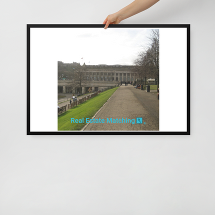 Majestic Palace Framed poster with realestatematching with key Logo