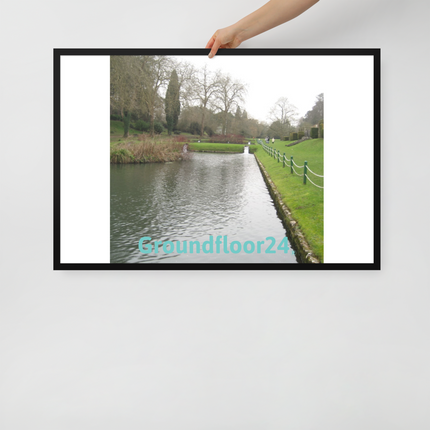 Lakeside Beauty Framed poster with Groundfloor24 without House Logo