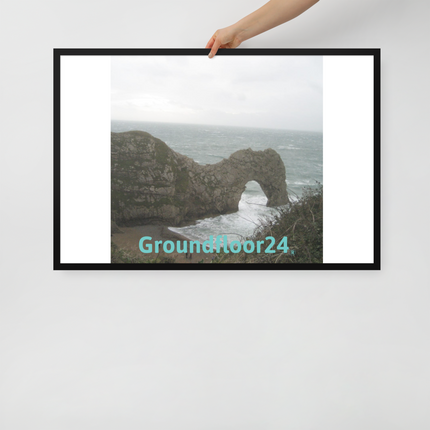 Coastal Escape Framed poster with Groundfloor24 without House Logo