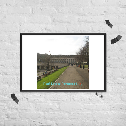 Majestic Palace Framed poster with realestatepartner24 with house Logo