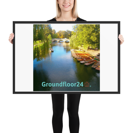 Beautiful Nature Framed poster with Groundfloor24 with House Logo