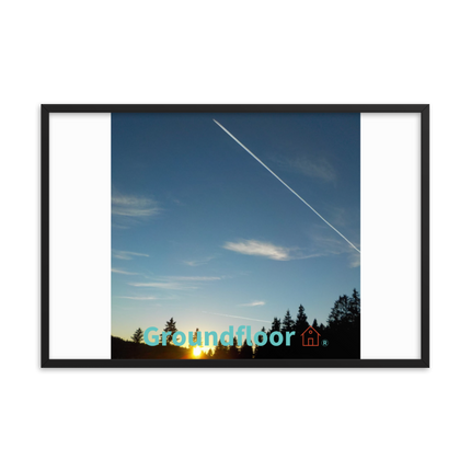 Attractive Sinari Framed poster with Groundfloor with House Logo