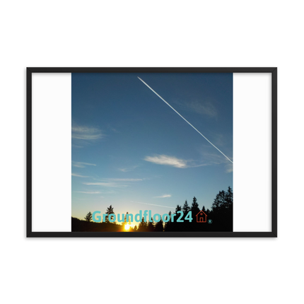 Attractive Sinari Framed poster with Groundfloor24 with House Logo