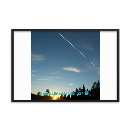 Attractive Sinari Framed poster with realestatematching24 with key Logo