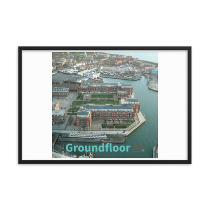 Nice City Framed poster with Groundfloor with House Logo