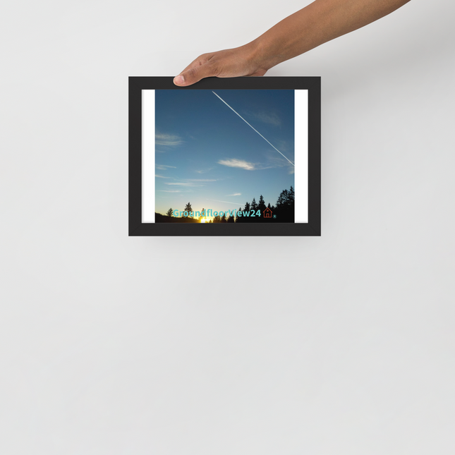 Attractive Sinari Framed poster with groundfloorview24 with House Logo