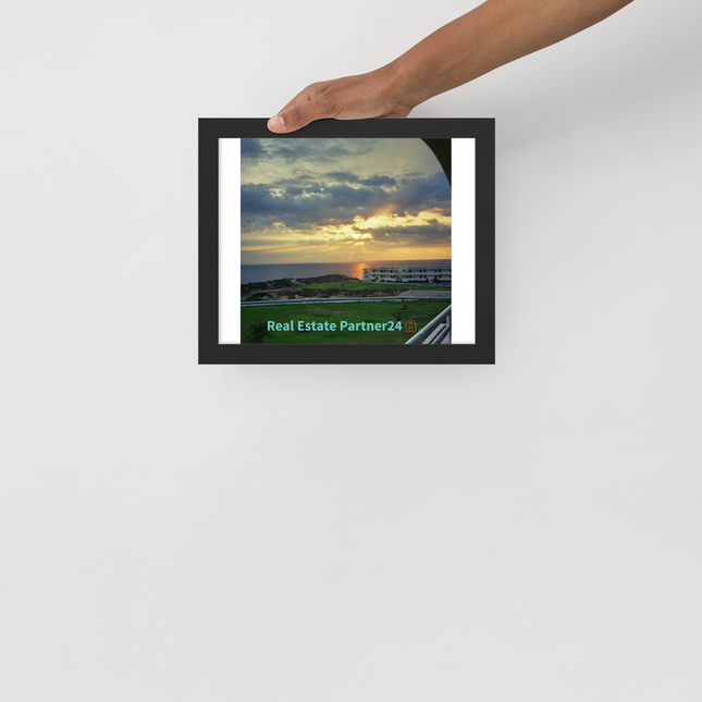 Natural View Framed poster with realestatepartner24 with house Logo