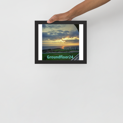 Natural View Framed poster with Groundfloor24 without House Logo