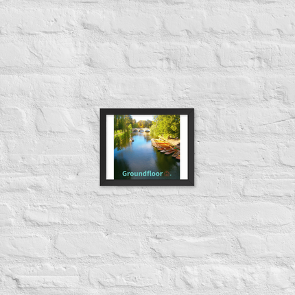 Beautiful Nature Framed poster with Groundfloor with House Logo