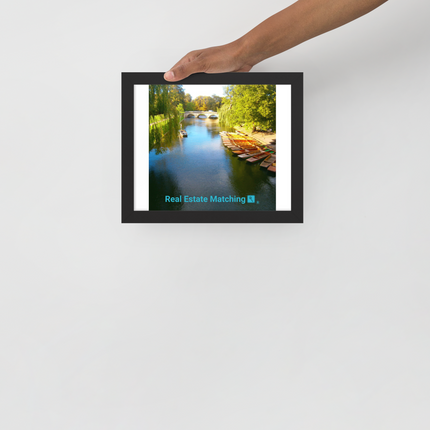 Beautiful Nature Framed poster with realestatematching with key Logo