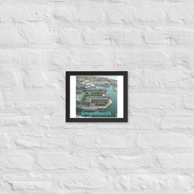 Nice City Framed poster with Groundfloor24 without House Logo