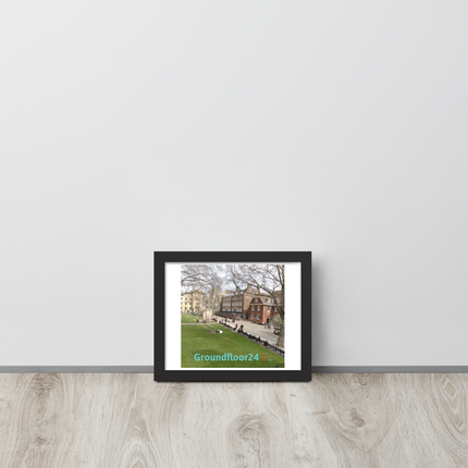 Beautiful Park Framed poster with Groundfloor24 with House Logo