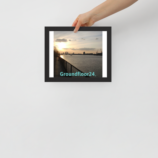 Awesome River View Framed poster with Groundfloor24 without House Logo