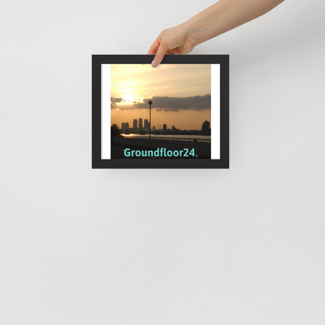 Majestic Sunset Framed poster with Groundfloor24 without House Logo