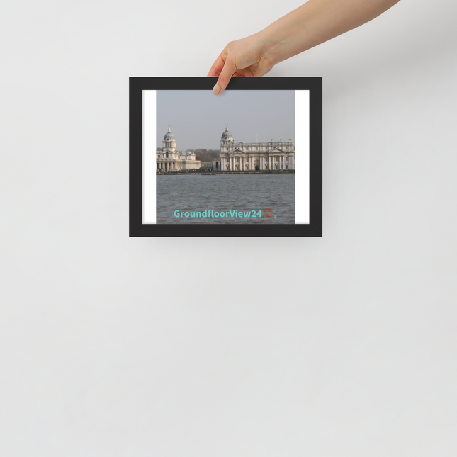 Riverside Beauty Framed poster with groundfloorview24 with House Logo