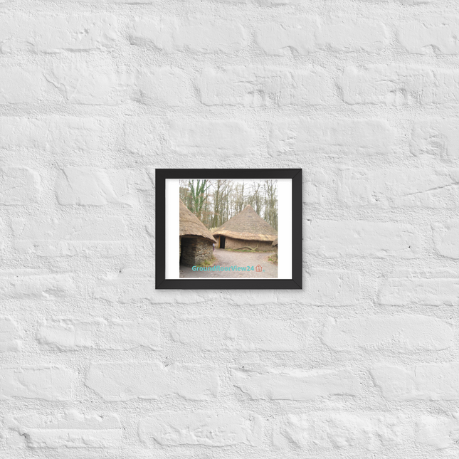 Village Charm Framed poster with groundfloorview24 with House Logo