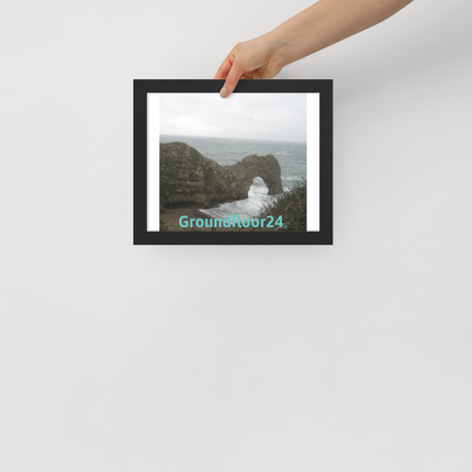 Coastal Escape Framed poster with Groundfloor24 without House Logo