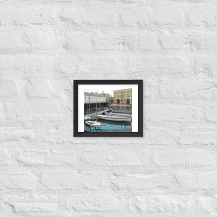 Boat on Water Framed poster with Groundfloor24 without House Logo
