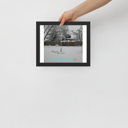Winter Wonderland Framed poster with Groundfloor24 with House Logo
