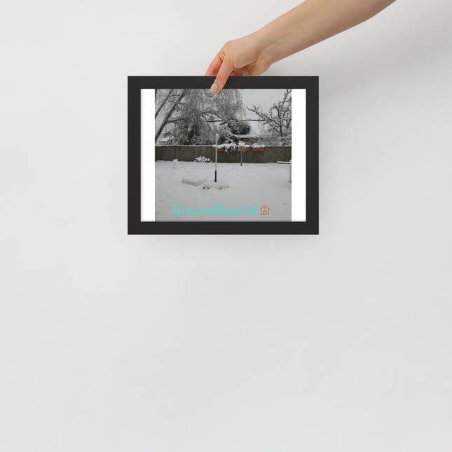 Winter Wonderland Framed poster with Groundfloor24 with House Logo