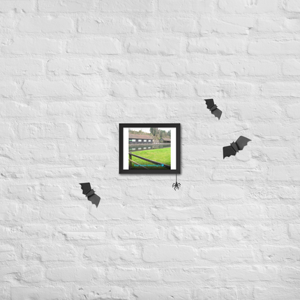 Lakeside Serenity Framed poster with realestatematching24 with key Logo