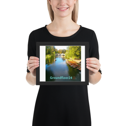 Beautiful Nature Framed poster with Groundfloor24 with House Logo