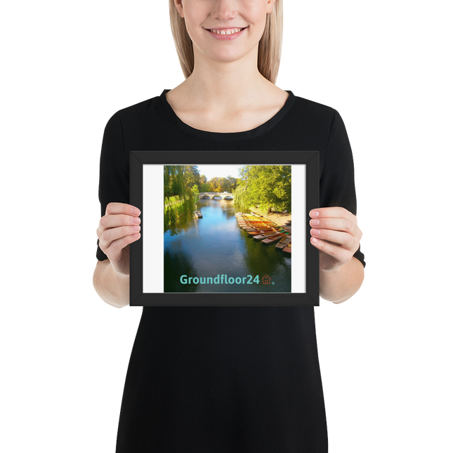 Beautiful Nature Framed poster with Groundfloor24 with House Logo