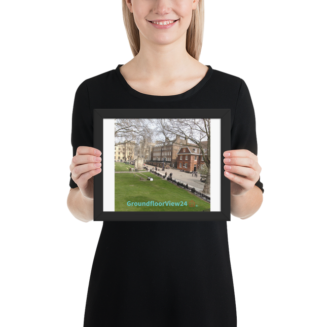 Beautiful Park Framed poster with groundfloorview24 with House Logo