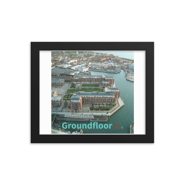 Nice City Framed poster with Groundfloor with House Logo