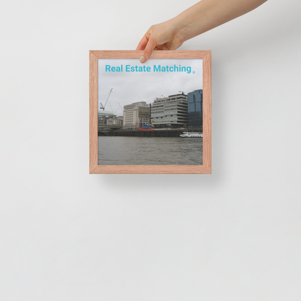 Beautiful Place Framed poster with Real Estate Matching Logo