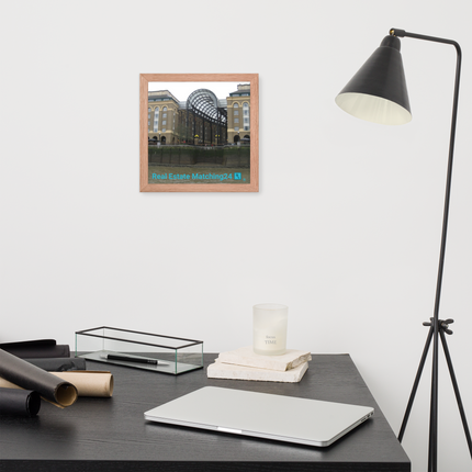 Hay's Galleria Framed poster with Real Estate Matching24 Logo