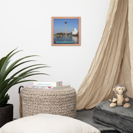 Lovely Sinari Framed poster with Groundfloor24 Logo