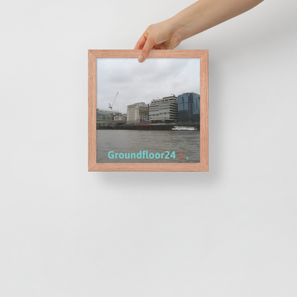 Beautiful Place Framed poster with Groundfloor24 Logo