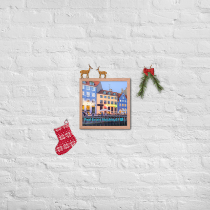 Nyhavn Framed poster with Real Estate Matching24 Logo