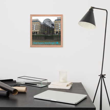 Hay's Galleria Framed poster with Real Estate Matching24 Logo