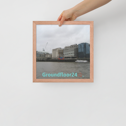 Beautiful Place Framed poster with Groundfloor24 Logo