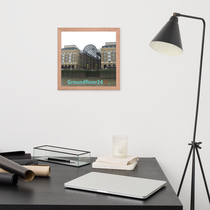 Hay's Galleria Framed poster with Groundfloor24 Logo