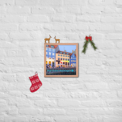 Nyhavn Framed poster with Real Estate Matching24 Logo
