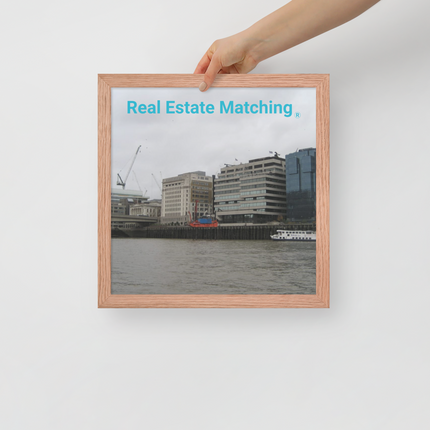 Beautiful Place Framed poster with Real Estate Matching Logo